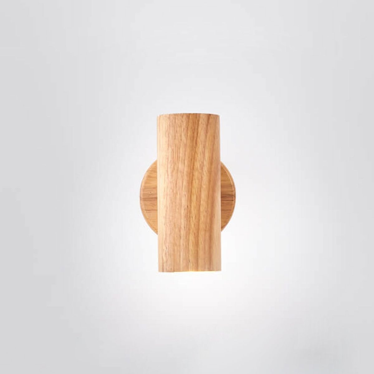 Modern Minimalist Wood Track Spotlight 1/2/3 Light Wall Sconce Lamp - Image 4
