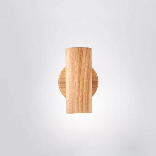 Modern Minimalist Wood Track Spotlight 1/2/3 Light Wall Sconce Lamp - Image 4