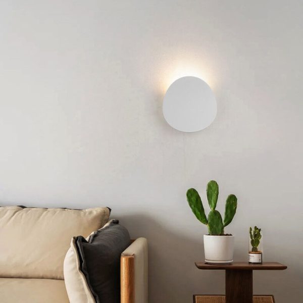 Minimalist Round 1-Light LED Indoor Outdoor Wall Sconce Lamp - Image 12