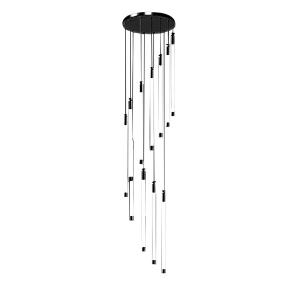 Spiral Creative Long Strip LED Modern Duplex Staircase Chandelier Light - Image 27