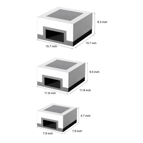 Minimalist Square Waterproof LED Black Modern Solar Post Caps Lights - Image 8
