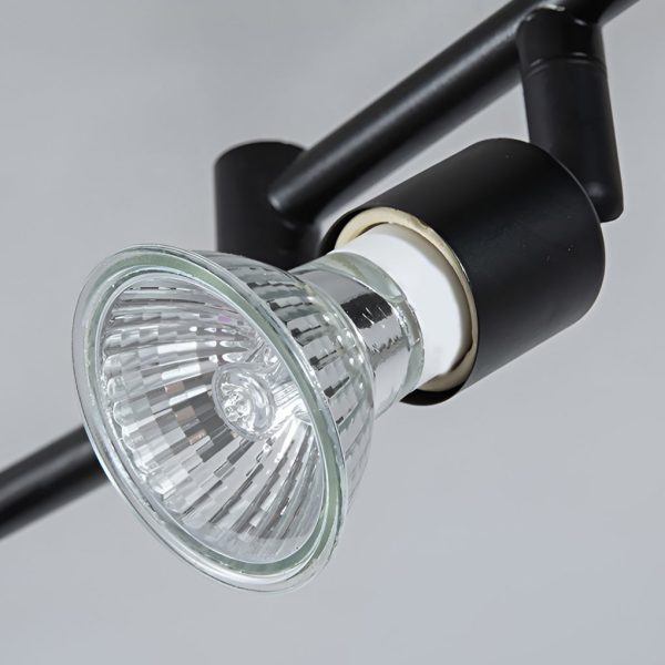 Adjustable Iron GU10 Bulb Black Nordic Ceiling Lights Flush Mount Lighting - Image 11