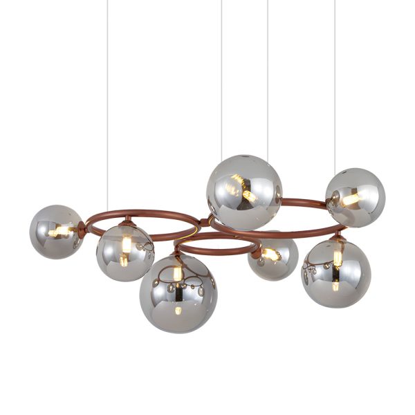 5/7/9-Light Glass Ball Circular Contemporary Chandelier with 3 Step Dimming - Image 32