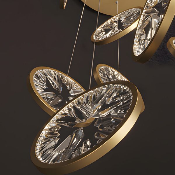 Gold Crystal Staircase Chandelier - Image 6