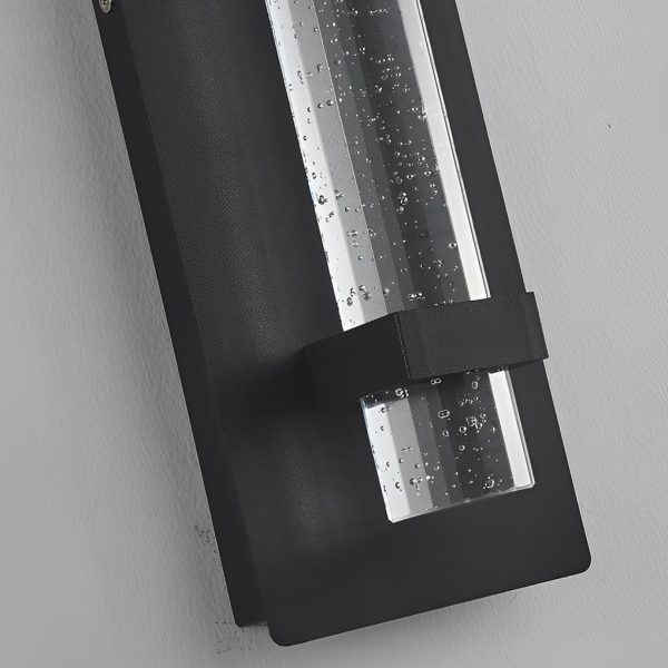 11.8 Inch Waterproof Hardwired Bubbles Glass Outdoor Wall Light - Image 3