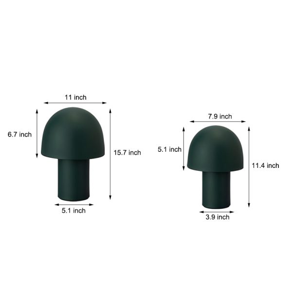 Touch-Control Dome Mushroom Frosted Ambient Table Lamp - Image 8