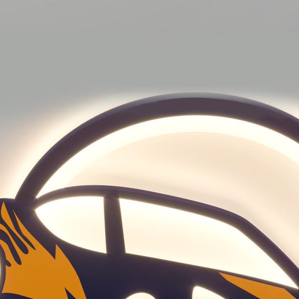 Contemporary Creative Iron Acrylic Cartoon Sports Car LED Kids Flush Mount Ceiling Light For Bedroom - Image 7