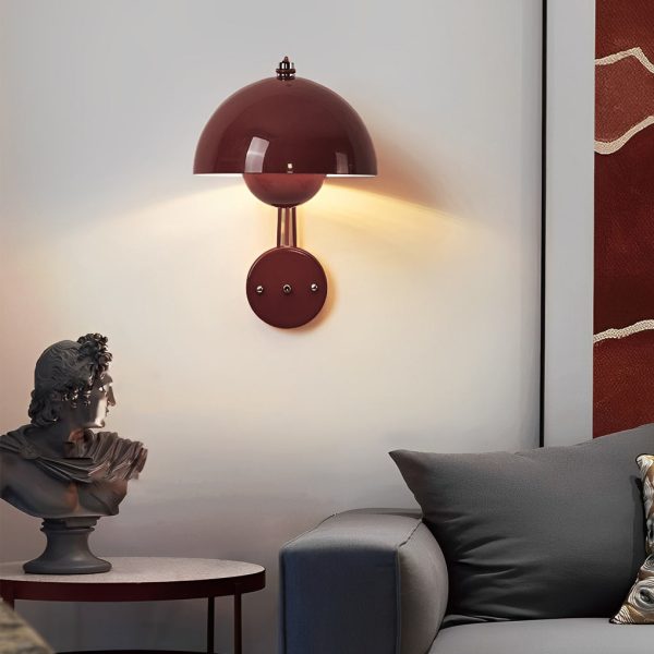 Creative Circular Three Step Dimming Nordic Round Wall Sconce Wall Lamp - Image 2
