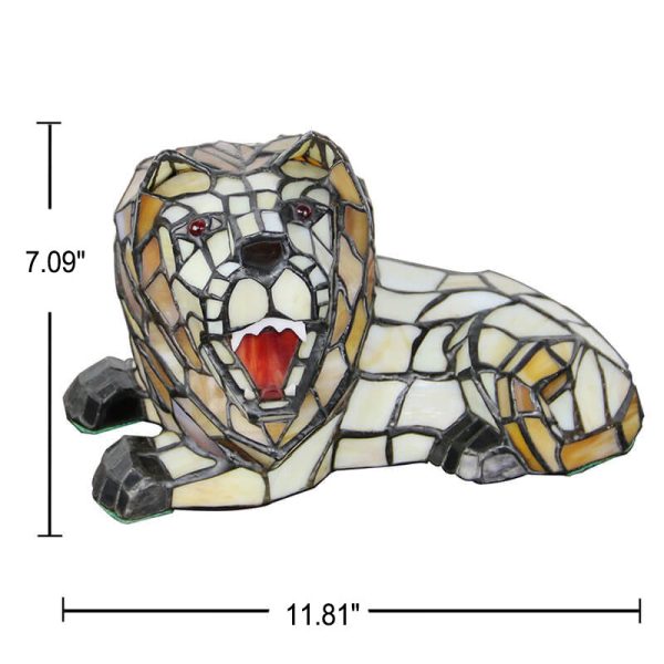 Tiffany Creative Animal Stained Glass 1-Light Decorative Table Lamp - Image 10