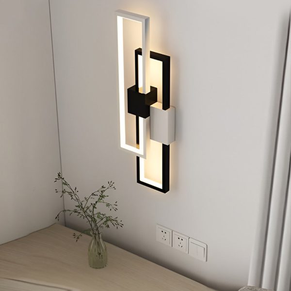 Rectangular Three-color Light LED Nordic Wall Light Fixture Wall Lamp - Image 7