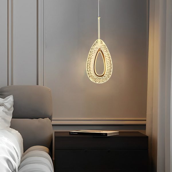Circle Water Drop Minimalist Three Step Dimming LED Modern Pendant Lights - Image 5