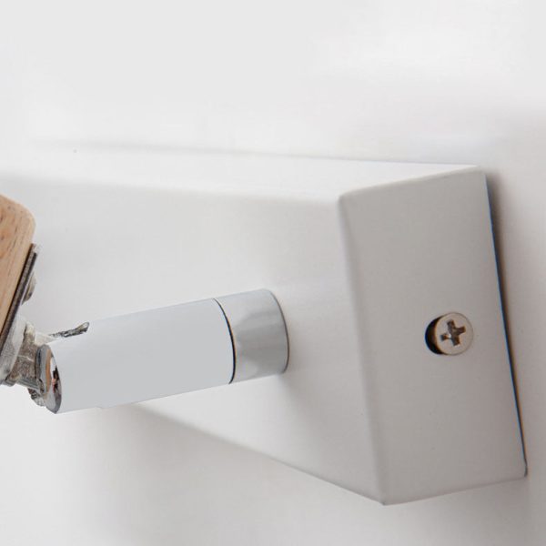 Modern Minimalist Horn Rubber Wood Iron Glass 1/2 Light Vanity Light Wall Sconce Lamp - Image 9
