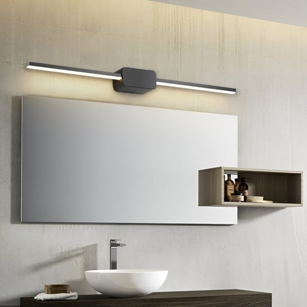 16''/24''/31'' Modern LED Linear Bathroom Vanity Light with Central Box Frame - Image 4
