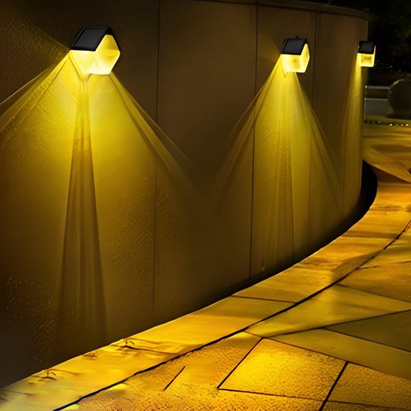 2Pcs Waterproof LED Multi Color Light Modern Solar Wall Washer Light - Image 9