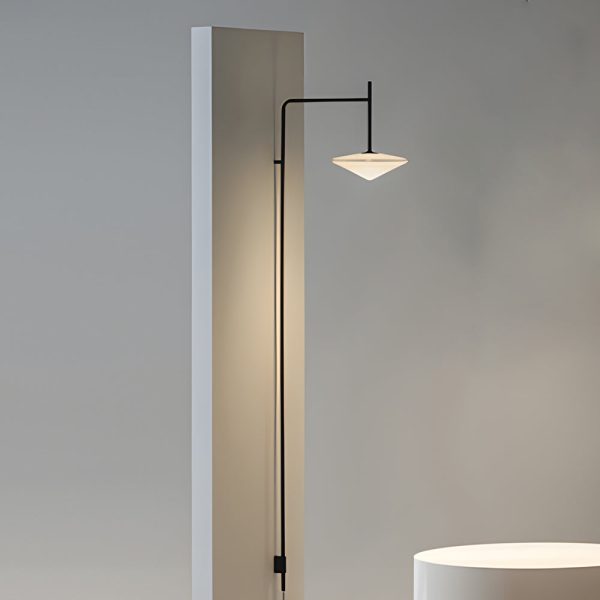 Minimalist Metal Long Pole Arm Tempo LED Wall Sconce - Image 3