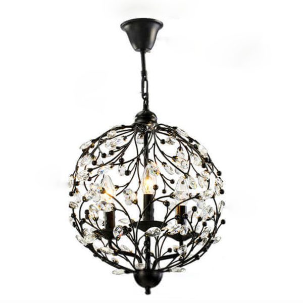 Vintage Creative Crystal Branch Design 3-Light Chandelier - Image 2