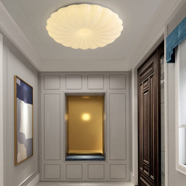Modern Minimalist Shell Acrylic LED Flush Mount Ceiling Light - Image 3