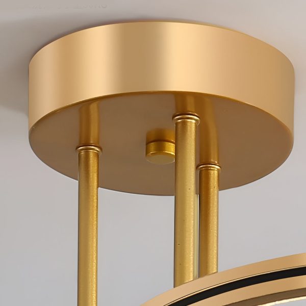 Minimalist 3 Ring Metal Nordic Ceiling Lights Chandelier Hanging Lamp - Image 11