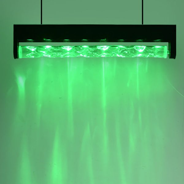 Modern Art Deco Dynamic Water Pattern Rectangle Cylinder Aluminum Acrylic LED Standing Floor Lamp For Living Room - Image 3