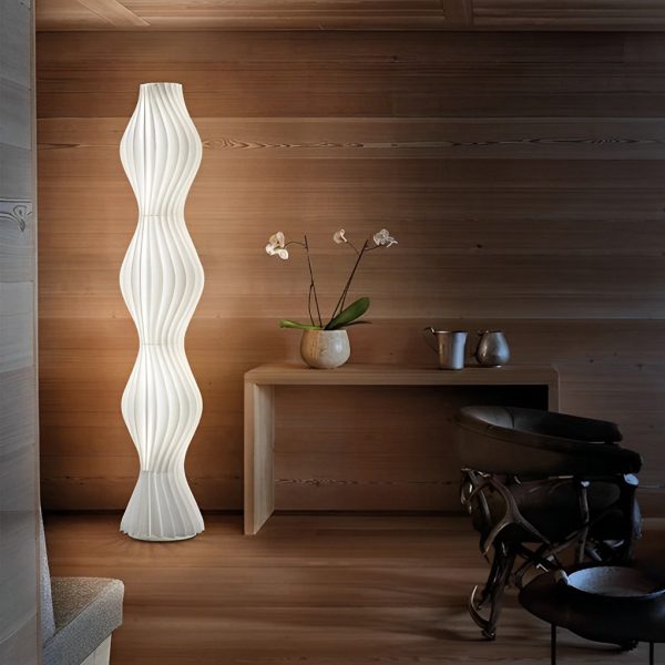 Modern Coastal LED Wavy Floor Lamp - Image 9