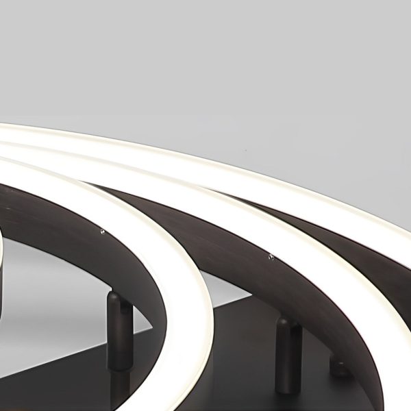 Adjustable Multiple Circular LED Modern Flush Mount Ceiling Lights - Image 11