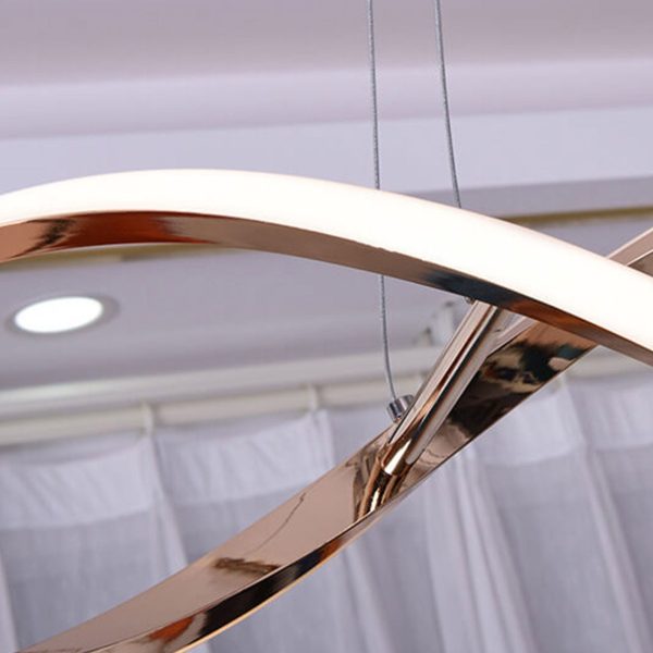 Modern Minimalist Strip Curve Island Light LED Chandelier - Image 14