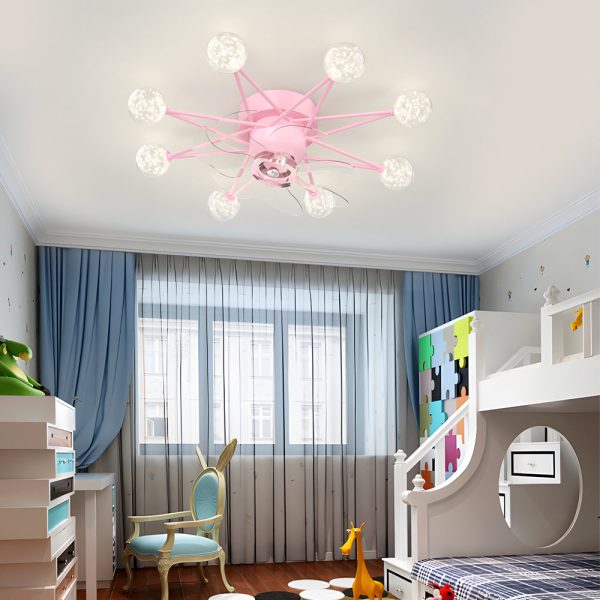 Stars Creative Balls 3 Step Dimming Modern Ceiling Fans - Image 7