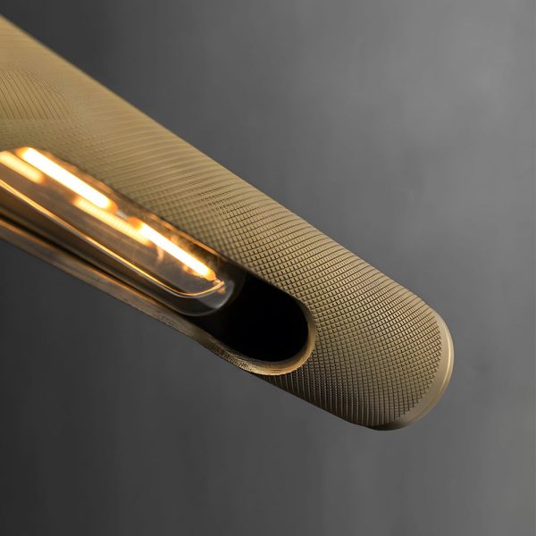 Modern Knurled Texture LED Bathroom Vanity Light Fixture with Swiveling Head - Image 8