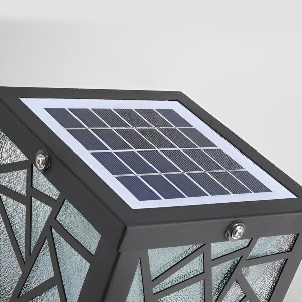 Retro LED Waterproof Black Modern Solar Path Lights Outdoor Lawn Light - Image 11