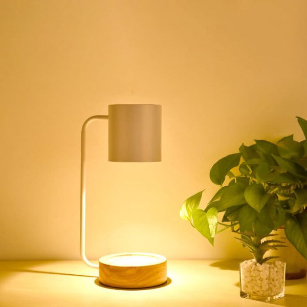 Japanese Minimalist Wood Timing Dimming 1-Light Melting Wax Table Lamp - Image 16