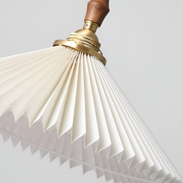 Classic Pleated Shaped LED White Nordic Pendant Lights Wall Lamp - Image 11