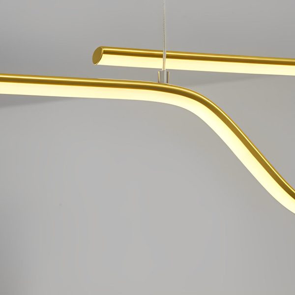 Z Shape Lines Smart Stepless Dimming with Remote Nordic Chandelier - Image 11