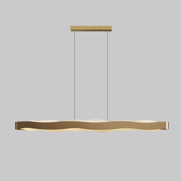 Modern Luxury Stainless Steel Long Bar Acrylic LED Chandelier - Image 16