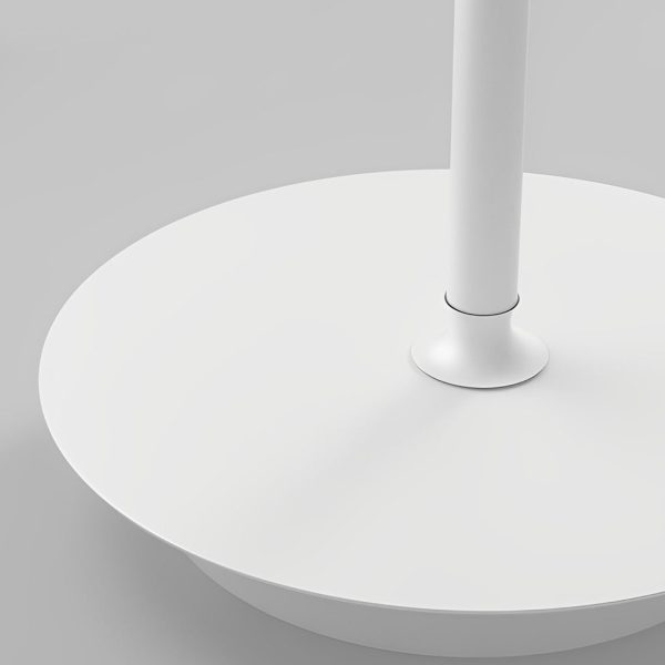 Circular Mute LED Stepless Dimming White Modern Ceiling Fans with Remote - Image 6