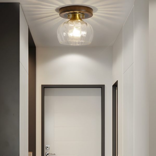 Square Iron Frame American Country Style Ceiling Light Fixture - Image 10