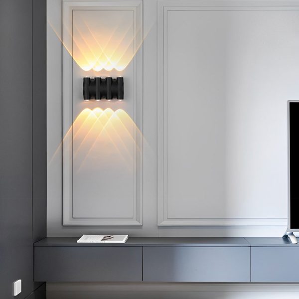 Up and Down Light LED Waterproof Black Modern Wall Washer Light Wall Lamp - Image 5