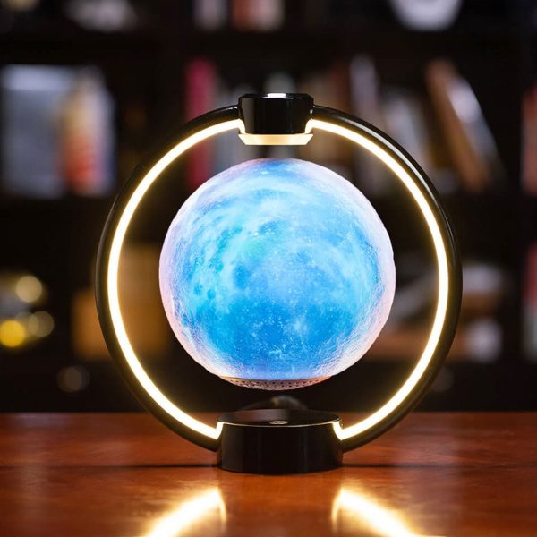 Creative Maglev Moon Design LED Colorful Light Night Light Table Lamp - Image 20