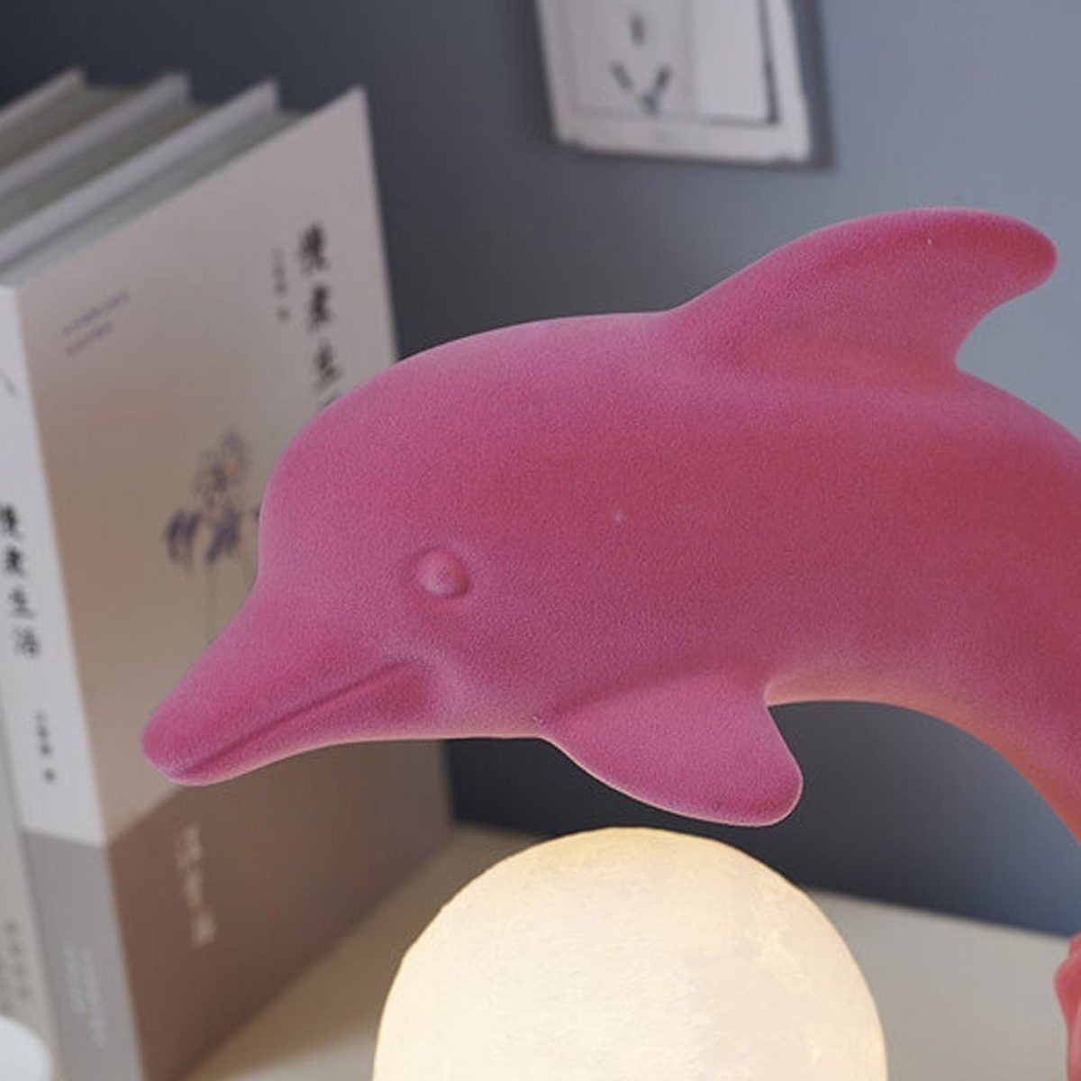 Nordic Creative Dolphin Ball Shade 1-Light Table Lamp - Image 9