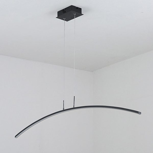 Nordic Minimalist Arch  Linear LED Chandelier - Image 9