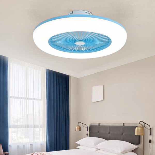 Modern Acrylic Ceiling Fan 1-Light LED Semi-Flush Mount Lighting - Image 4