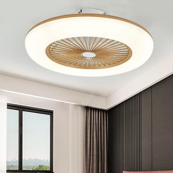 Modern Acrylic Ceiling Fan 1-Light LED Semi-Flush Mount Lighting - Image 5