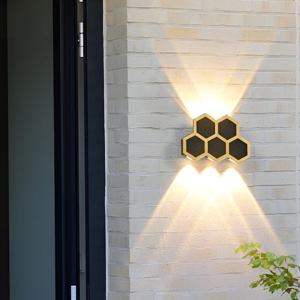 Beehive-shaped LED Up and Down Lights Waterproof Modern Wall Washer Light - Image 3