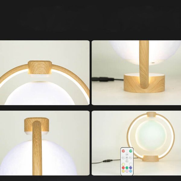 Creative Maglev Moon Design LED Colorful Light Night Light Table Lamp - Image 4