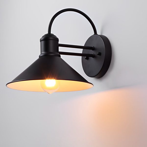 Retro Conical Iron Waterproof Industrial Style Outdoor Wall Lamp Exterior Lights - Image 8