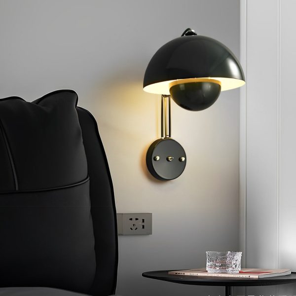 Creative Circular Three Step Dimming Nordic Round Wall Sconce Wall Lamp - Image 5