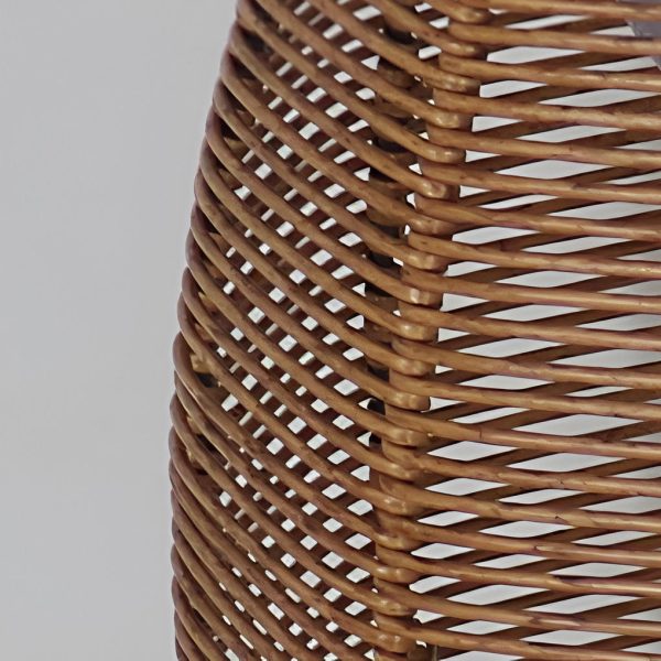 Rattan Lantern Shaped LED Waterproof Portable Modern Outdoor Floor Lamp - Image 12