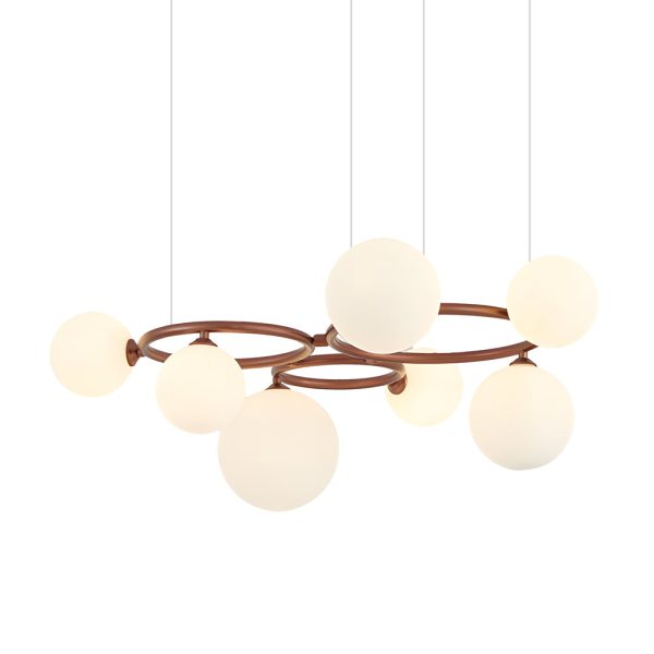 5/7/9-Light Glass Ball Circular Contemporary Chandelier with 3 Step Dimming - Image 33