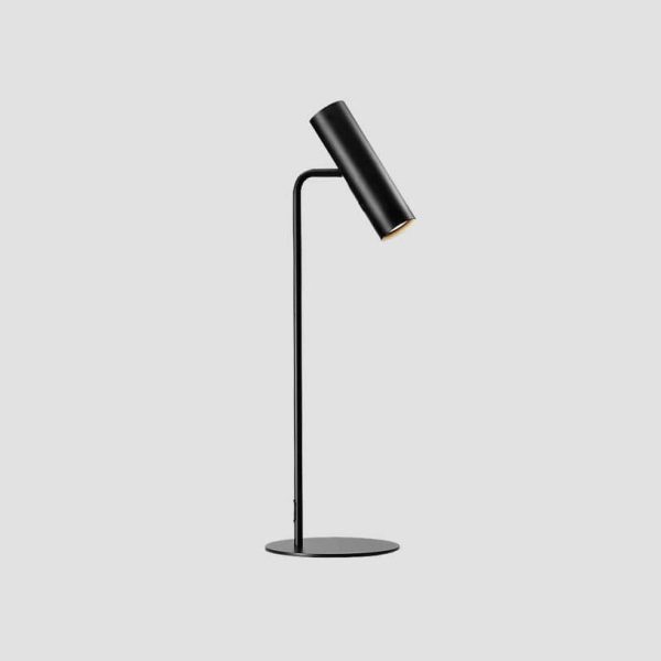 Contemporary Nordic Metal Cylinder 1-Light Table Lamp For Bedroom - Image 3