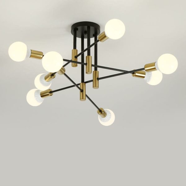 Nordic Minimalist Iron 4/6/8-Light Island Light Chandelier - Image 2