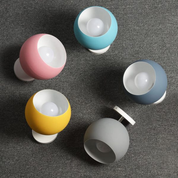 Nordic Macaron Dome 1-Light Semi-Flush Mount Ceiling Light - Image 7